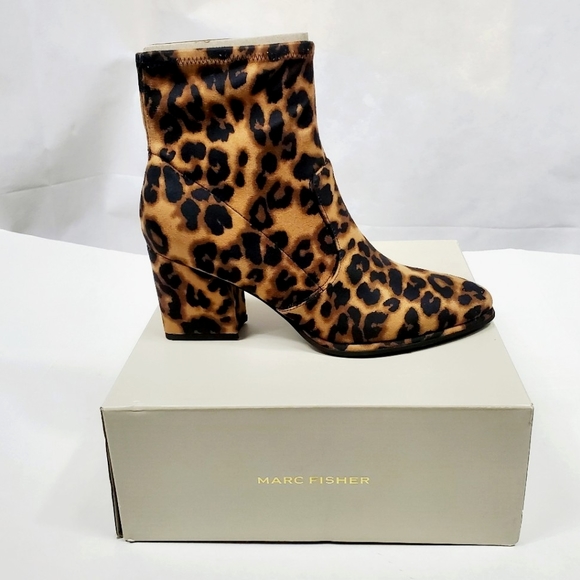 Marc Fisher Shoes - Marc Fisher Stretch Leopard Print Bootie